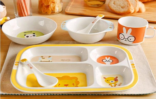 children melamine tableware powder