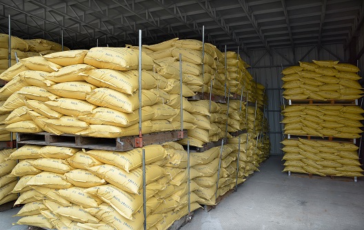 storage of melamine powder