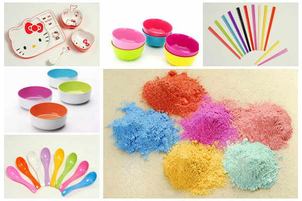 Melamine Molding Compound for colorful tableware