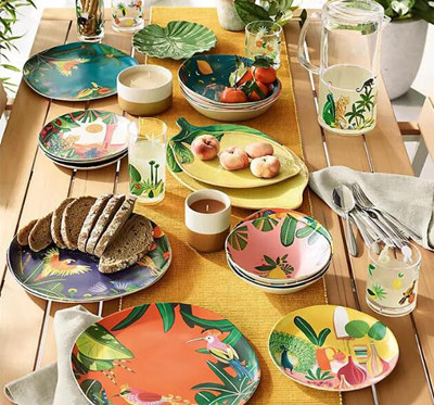 melamine bamboo tableware