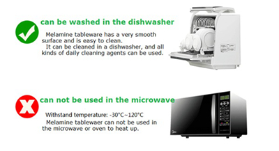 melamine tableware is microwave forbidden