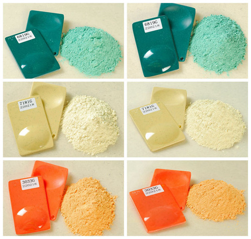 colorful melamine molding compound