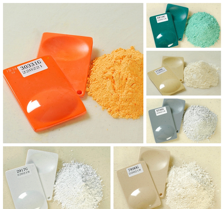 melamine resin molding powder with dots
