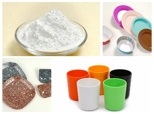 shinning melamine resin glazing powder