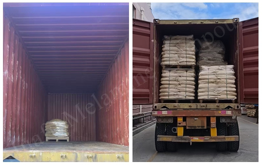 Huafu Brand Food Grade Melamine Moulding Powder Shipment to Overseas Tableware Manufacturer